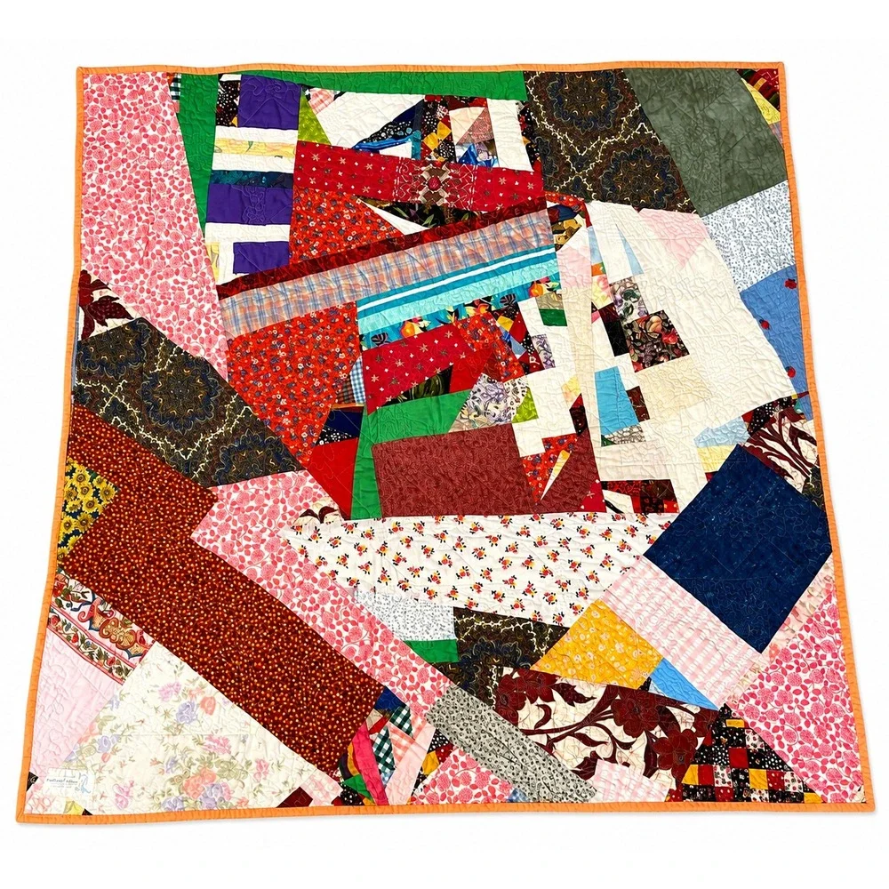 Project Linus Handmade Patchwork Child/Baby Reversible Bright Animal Quilt 41x42